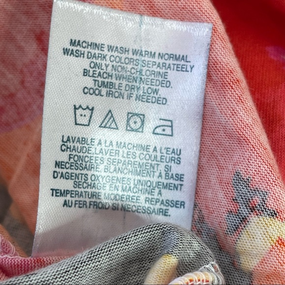 Lands End 100% Cotton Bright Floral Short Sleeve Tee NWT Sizes Medium & Large - Picture 8 of 9